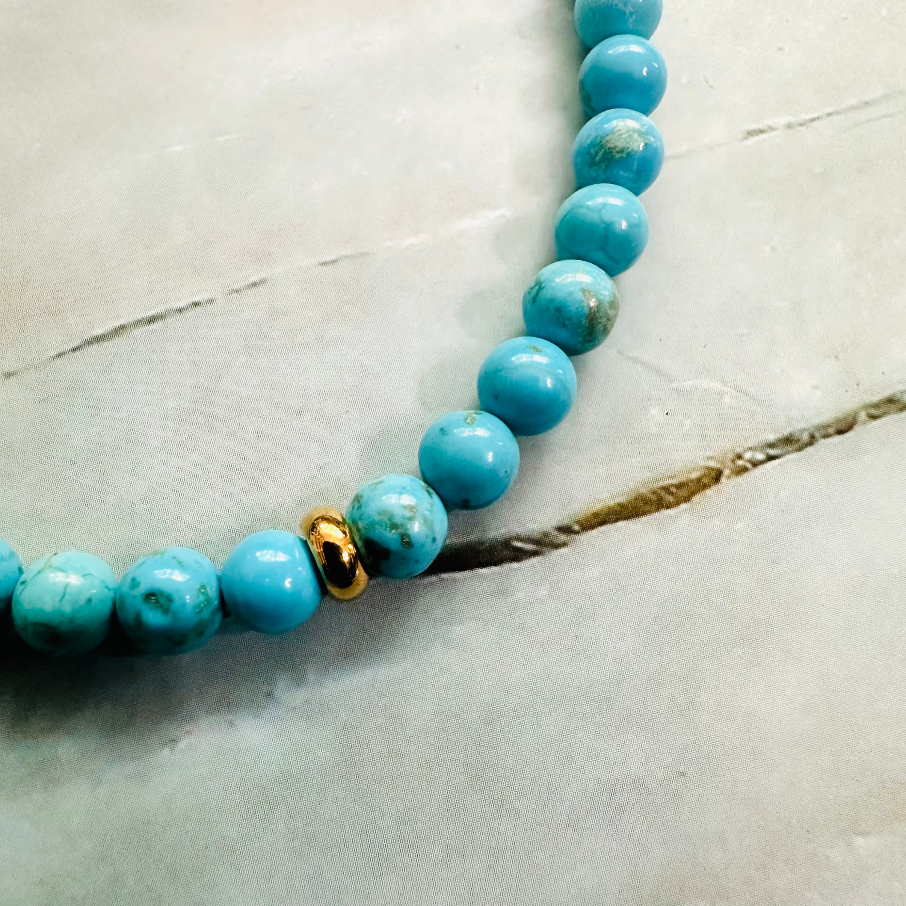 Turquoise Howlite Anklet